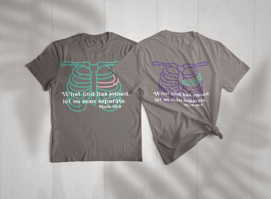 As we know it to be true that God created woman from man with his rib; for as He says, it is not good for a man to be alone and he created a "helper fit for him." Therefore, "What God joins together, let no man separate." - Mark 10:9 GENESIS 2:18 - GENESIS 2:21-24 - MATTHEW 19:6 - MARK 10:6-10