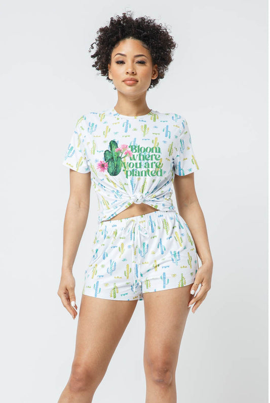 🌸🌵🌻 Bloom Where You Are Planted - Pajamas Set 🌻🌵🌸