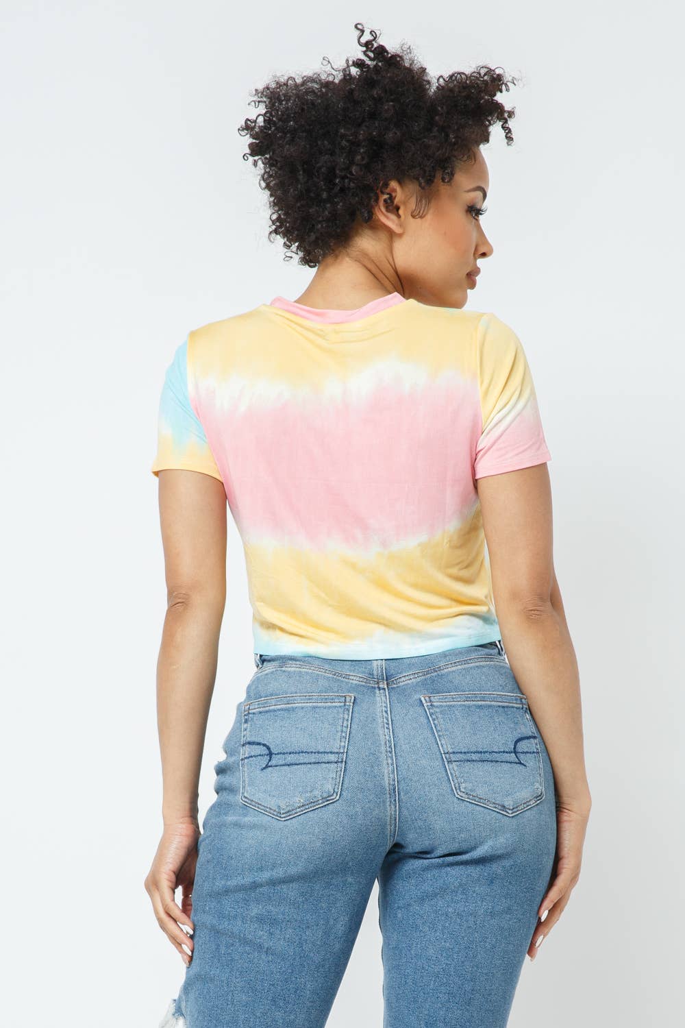 💛💓😊💓 Kindness is my Calling Card Ombre Tie-Dye Crop Top 💓😊💓💛