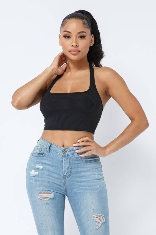 π€π€π€ The Perfect Little Black Halter Top π€π€π€