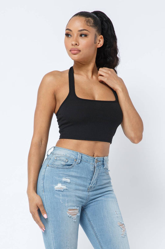 π€π€π€ The Perfect Little Black Halter Top π€π€π€